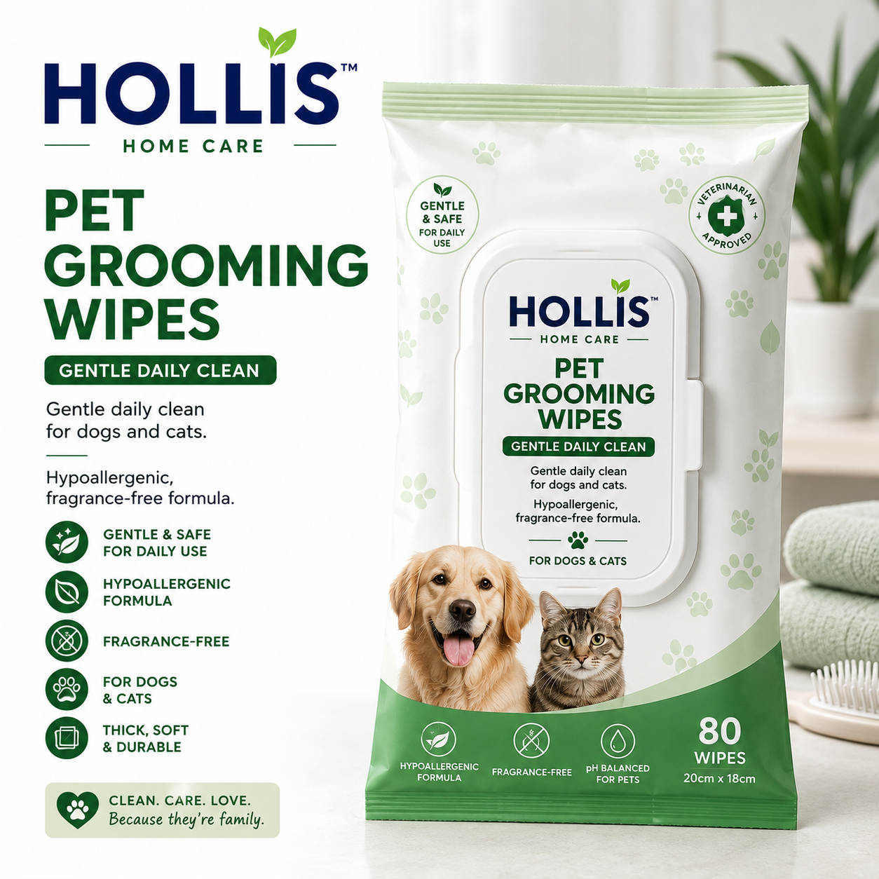 Pet Grooming Wipes